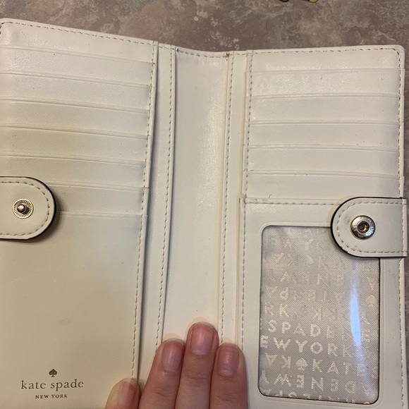 Kate Spade, silver wallet like new. - Picture 2 of 3